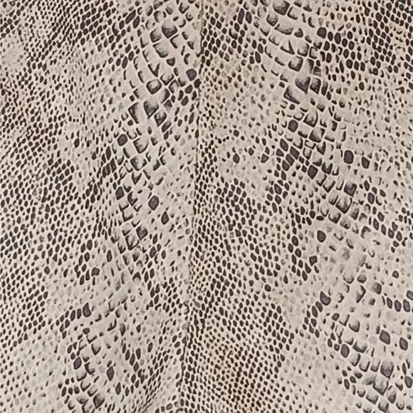 Zara Snakeskin Print Suede Skort Beige - Picture 6 of 9